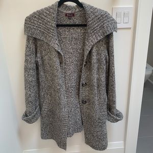Dalia Button-Front Knit Cardigan Sweater